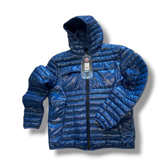 COLMAR Originals $459 Lightweight Duck Down Puffer Jacket Hoodie Zip 58/48 XXL - Picture 2 of 16